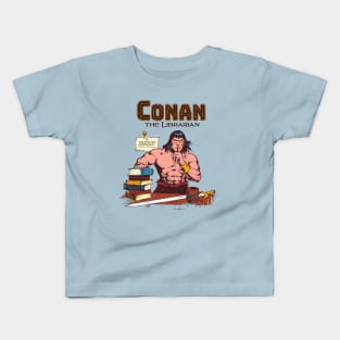 Conan the Librarian Colored Kids T-Shirt